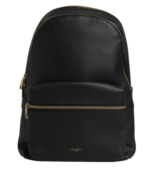 Dolce & Gabbana Black DG Leather Logo Print Travel Back Pack Bag - Sandy Store ByNet