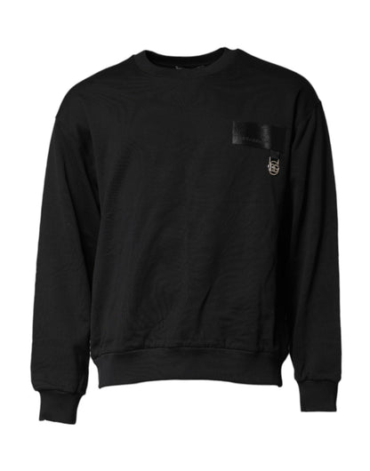 Dolce & Gabbana Black DG Logo Crew Neck Sweatshirt Sweater – IT52 | XL par Dolce & Gabbana | Disponible sur Sandy Store ByNet