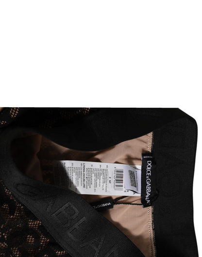 Dolce & Gabbana Black DG Logo Lace High Brief Panty Underwear – IT2 | S par Dolce & Gabbana | Disponible sur Sandy Store ByNet