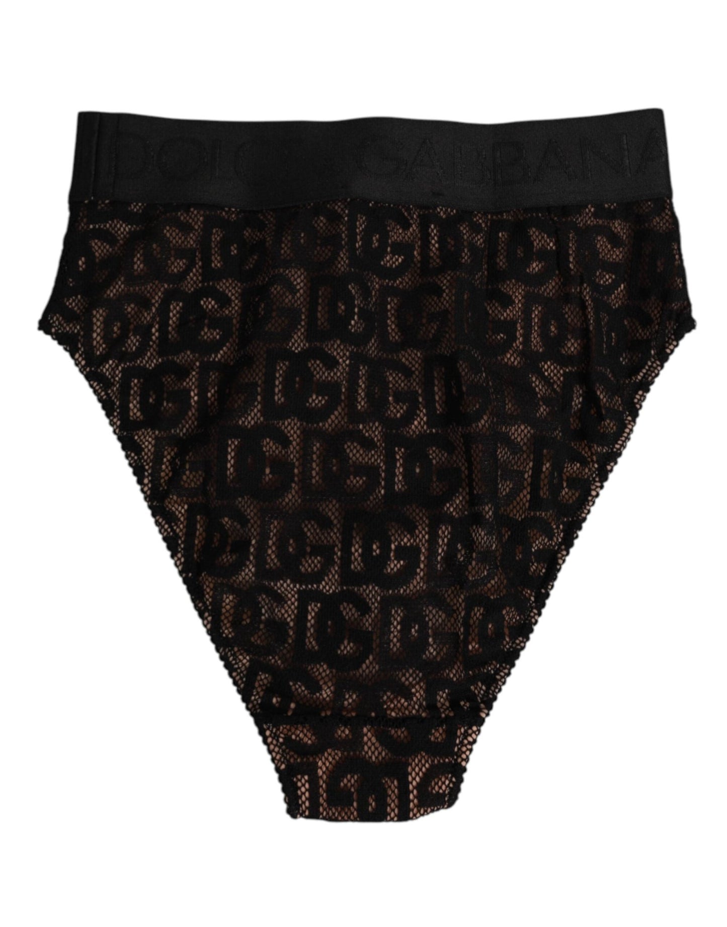 Dolce & Gabbana Black DG Logo Lace High Brief Panty Underwear – IT2 | S par Dolce & Gabbana | Disponible sur Sandy Store ByNet