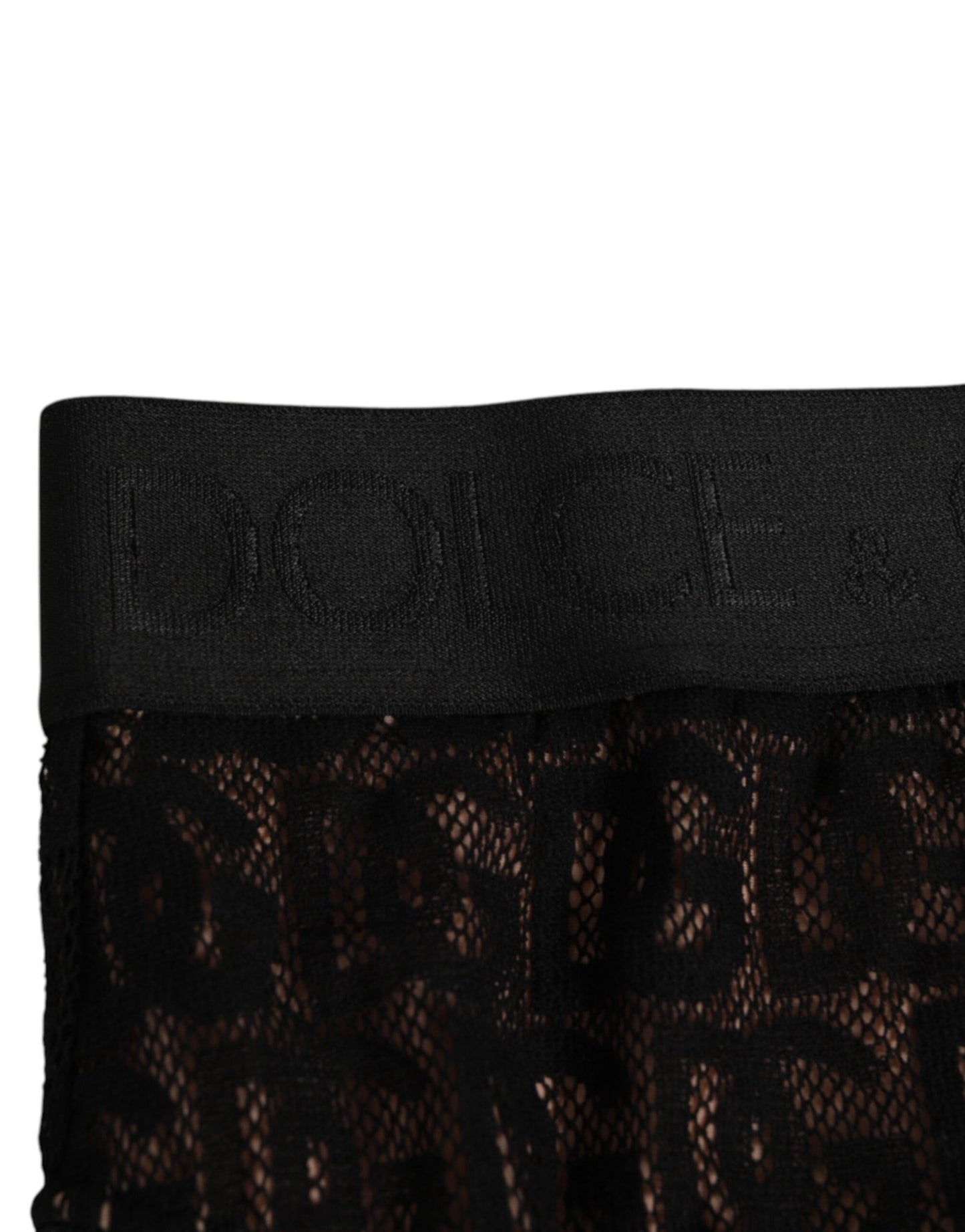 Dolce & Gabbana Black DG Logo Lace High Brief Panty Underwear – IT2 | S par Dolce & Gabbana | Disponible sur Sandy Store ByNet