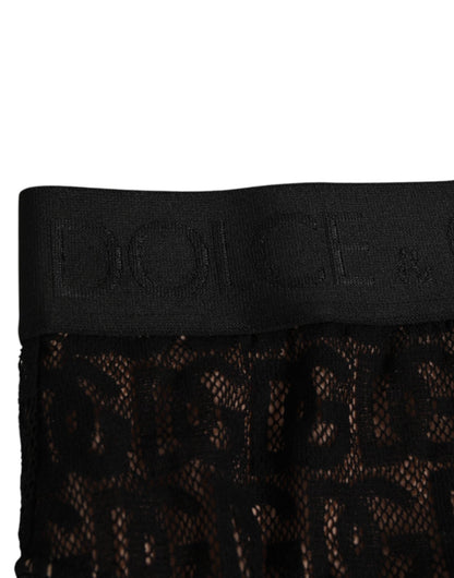 Dolce & Gabbana Black DG Logo Lace High Brief Panty Underwear – IT2 | S par Dolce & Gabbana | Disponible sur Sandy Store ByNet