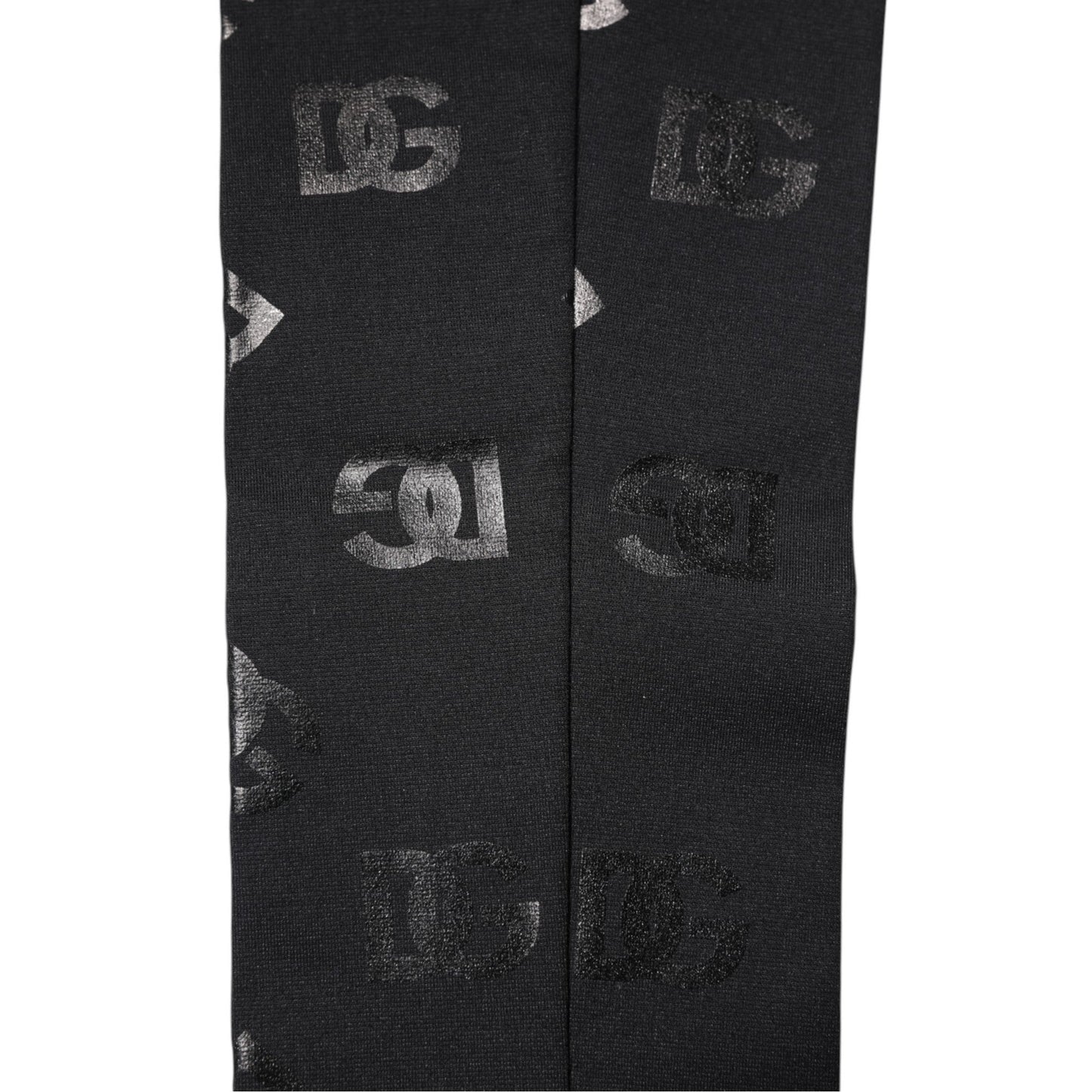 Dolce & Gabbana Black DG Logo Monogram Wool Stretch Arm Sleeves - Sandy Store ByNet