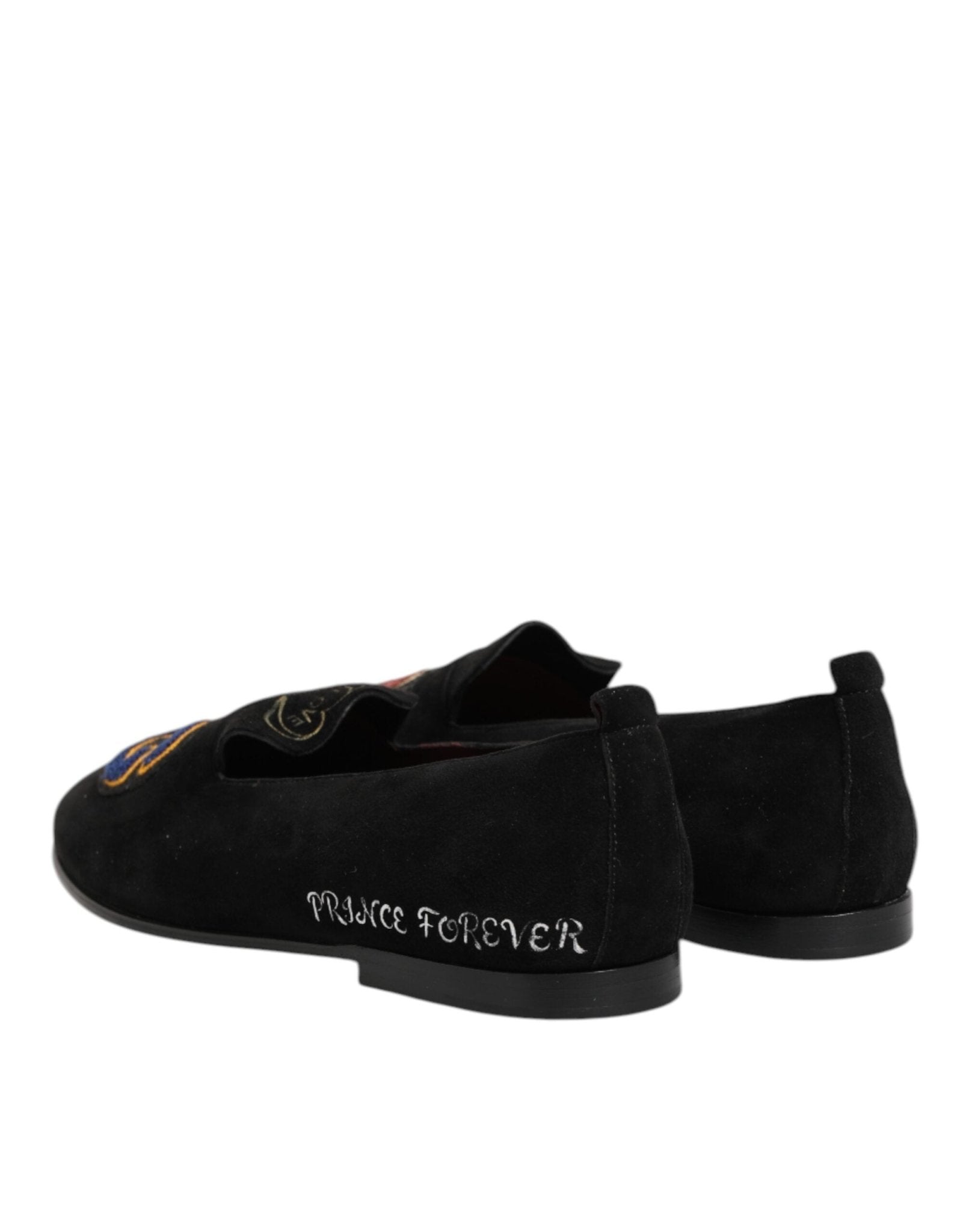 Dolce & Gabbana Black DG Love Leather Slip On Loafers Shoes – EU42/US9 par Dolce & Gabbana | Disponible sur Sandy Store ByNet