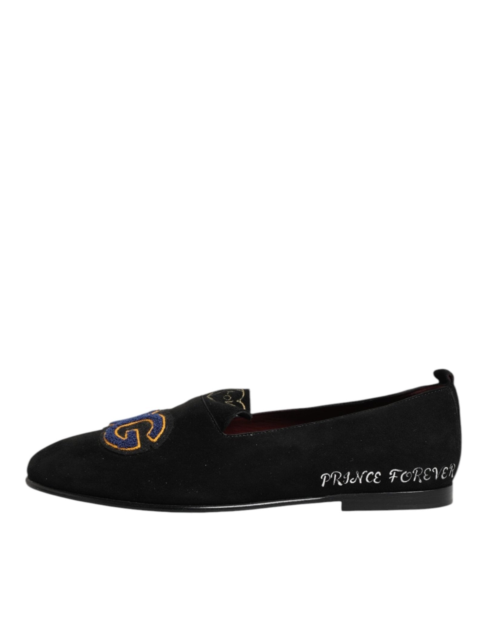 Dolce & Gabbana Black DG Love Leather Slip On Loafers Shoes – EU42/US9 par Dolce & Gabbana | Disponible sur Sandy Store ByNet