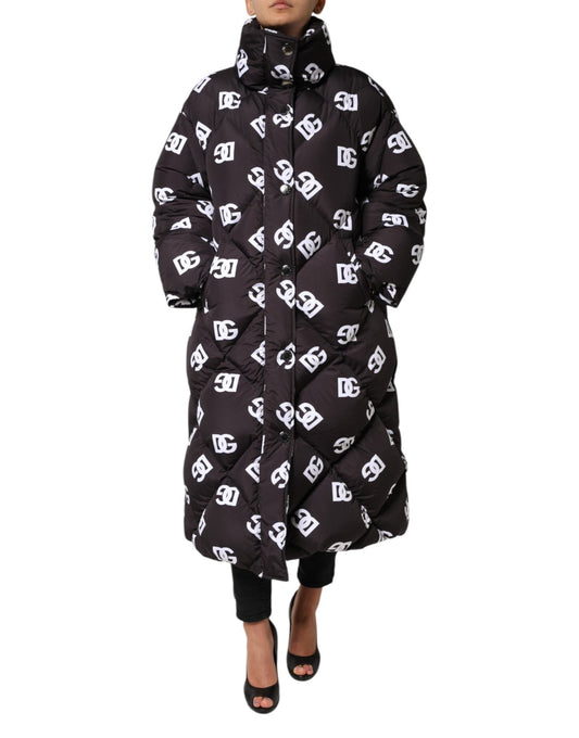 Dolce & Gabbana Black DG Mania Puffer Quilted Long Coat Jacket – IT40|S par Dolce & Gabbana | Disponible sur Sandy Store ByNet