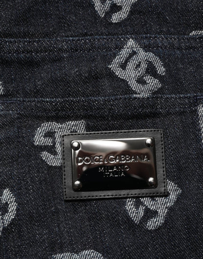 Dolce & Gabbana Black DG Monogram Cotton Skinny Denim Jeans – IT48 | M par Dolce & Gabbana | Disponible sur Sandy Store ByNet
