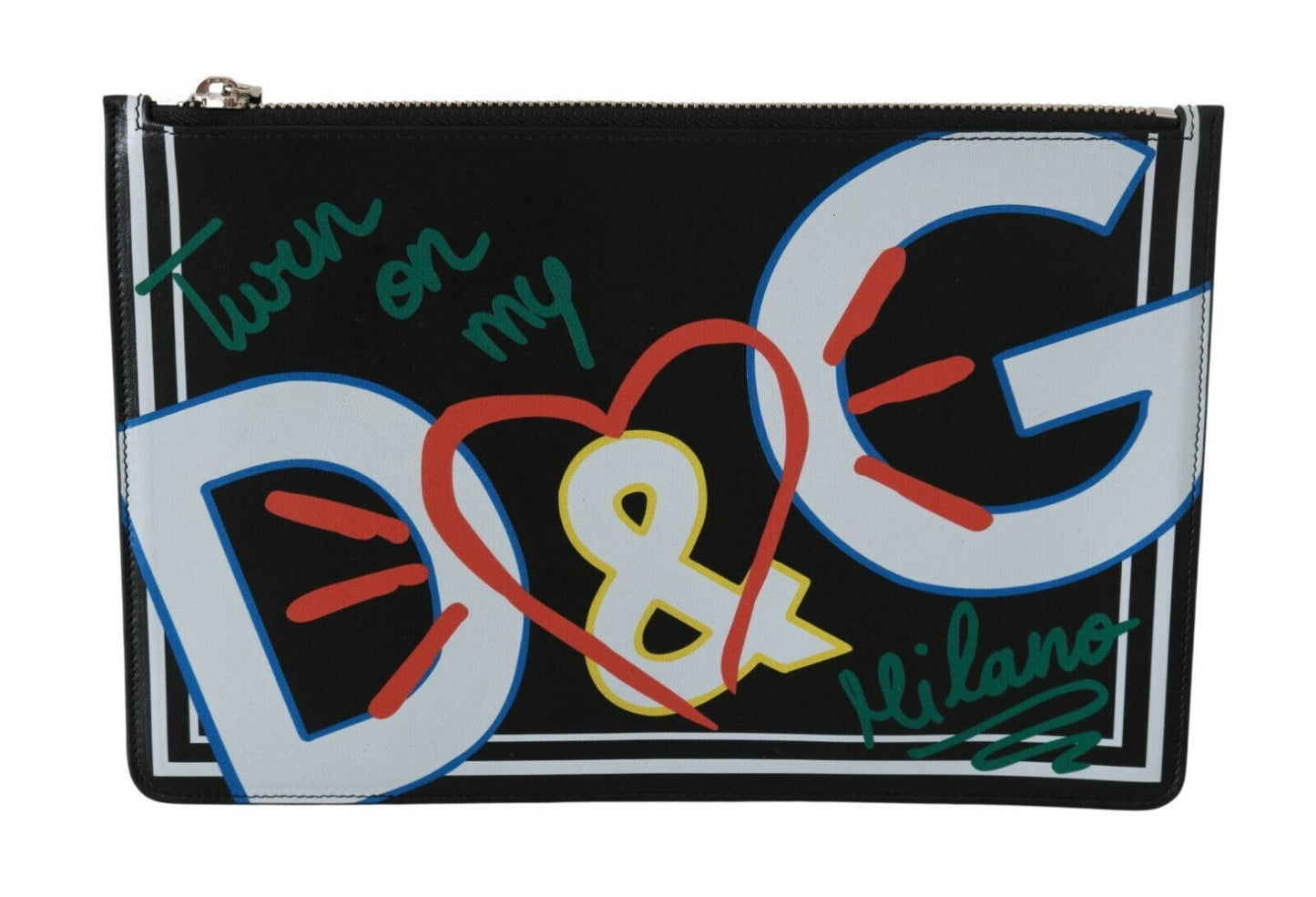 Dolce & Gabbana Black DG Print Mens Zipper Coin Purse Leather Wallet – par Dolce & Gabbana | Disponible sur Sandy Store ByNet