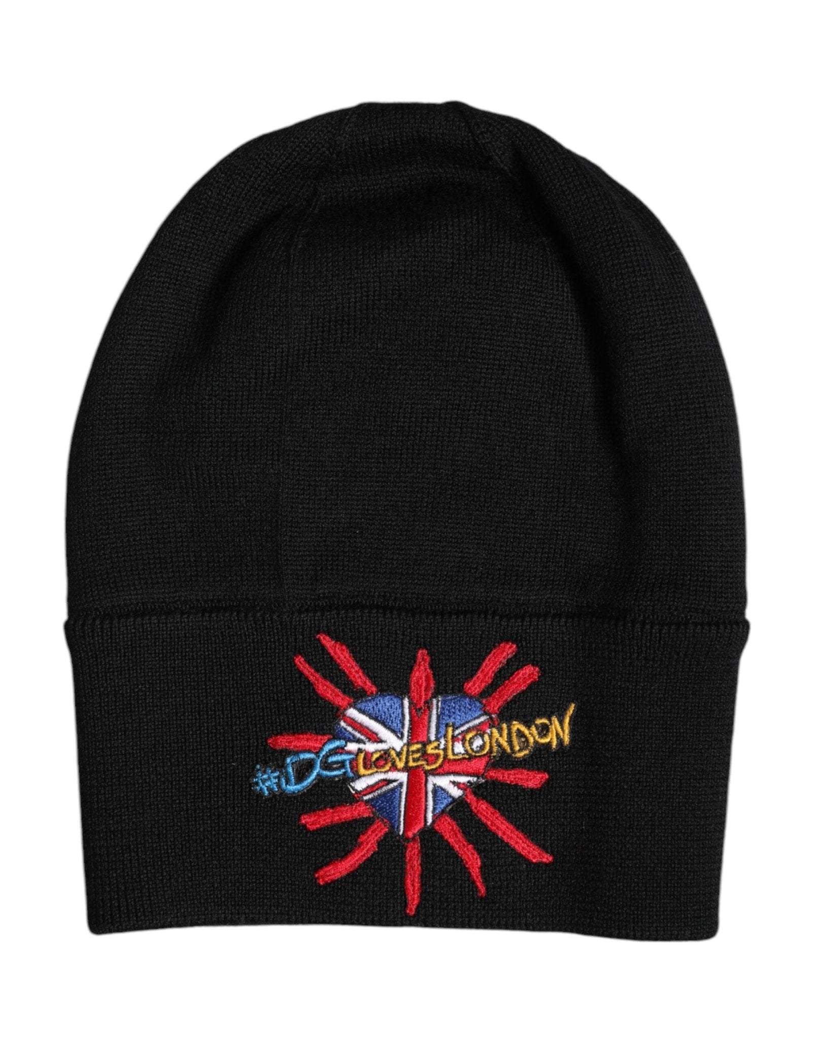Dolce & Gabbana Black DGLOVESLONDON Knitted Beanie Hat – par Dolce & Gabbana | Disponible sur Sandy Store ByNet