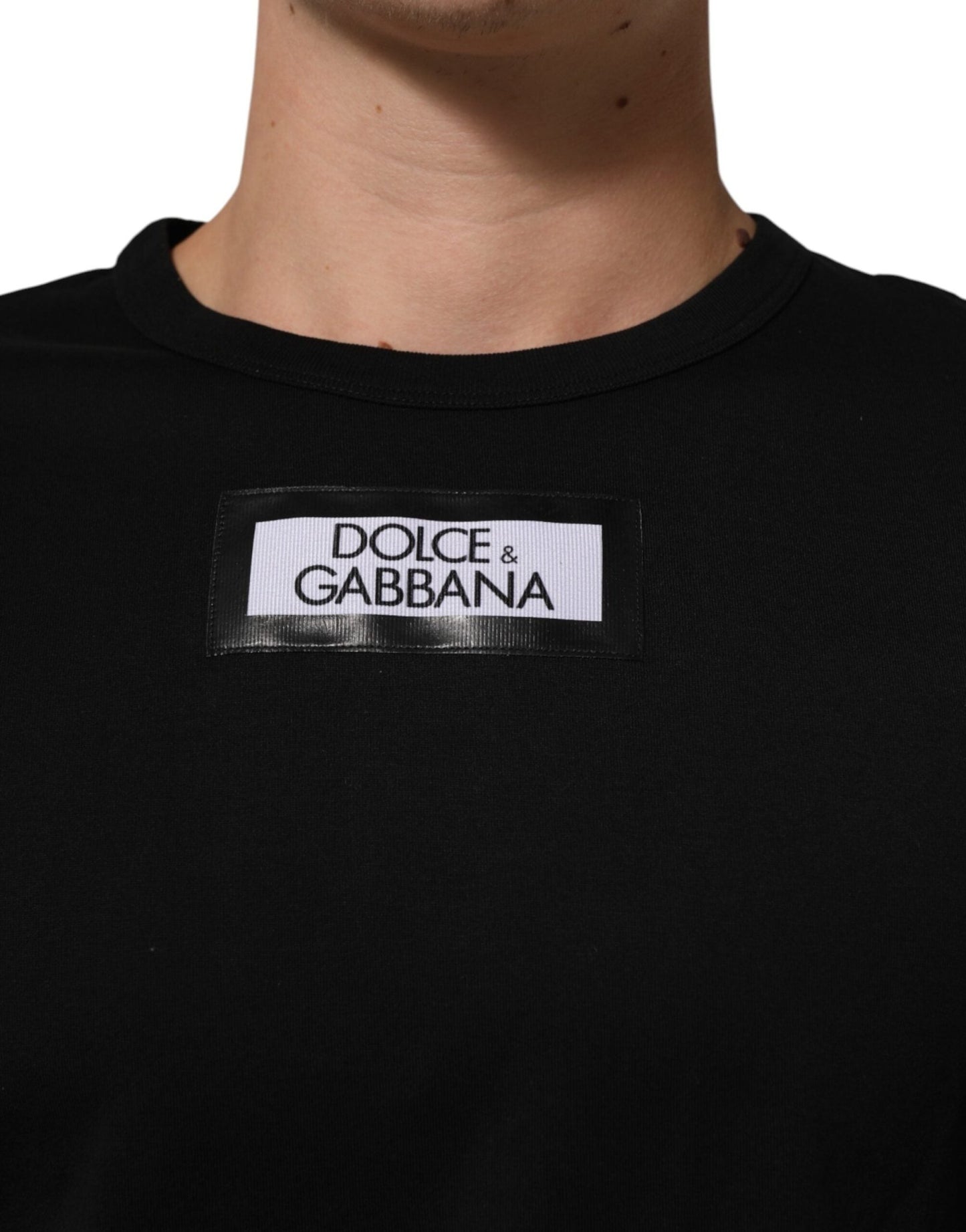Dolce & Gabbana Black DGRoyals Cotton Men Crew Neck IT T-shirt – IT44 | XS par Dolce & Gabbana | Disponible sur Sandy Store ByNet