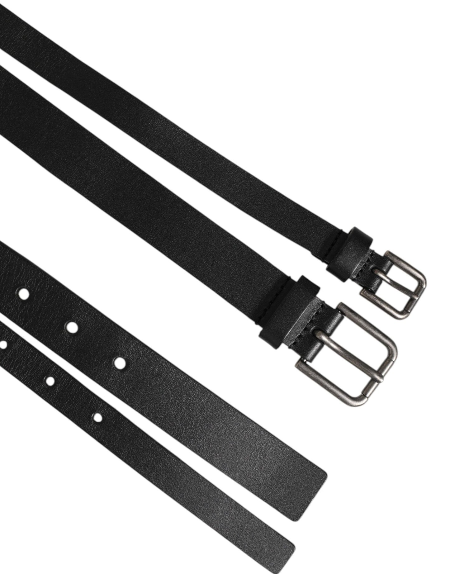 Dolce & Gabbana Black Double Strap Leather Buckle Men Belt – 90 cm / 36 Inches par Dolce & Gabbana | Disponible sur Sandy Store ByNet