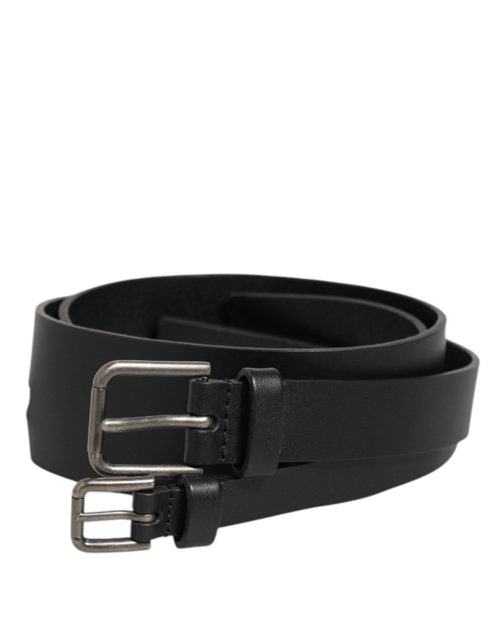 Dolce & Gabbana Black Double Strap Leather Buckle Men Belt – 90 cm / 36 Inches par Dolce & Gabbana | Disponible sur Sandy Store ByNet
