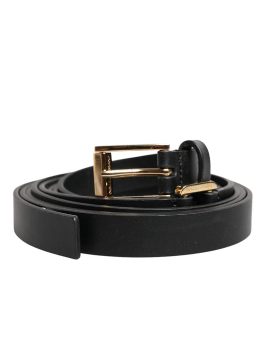 Dolce & Gabbana Black Double Strap Leather Gold Buckle Belt – 100 cm / 40 Inches par Dolce & Gabbana | Disponible sur Sandy Store ByNet