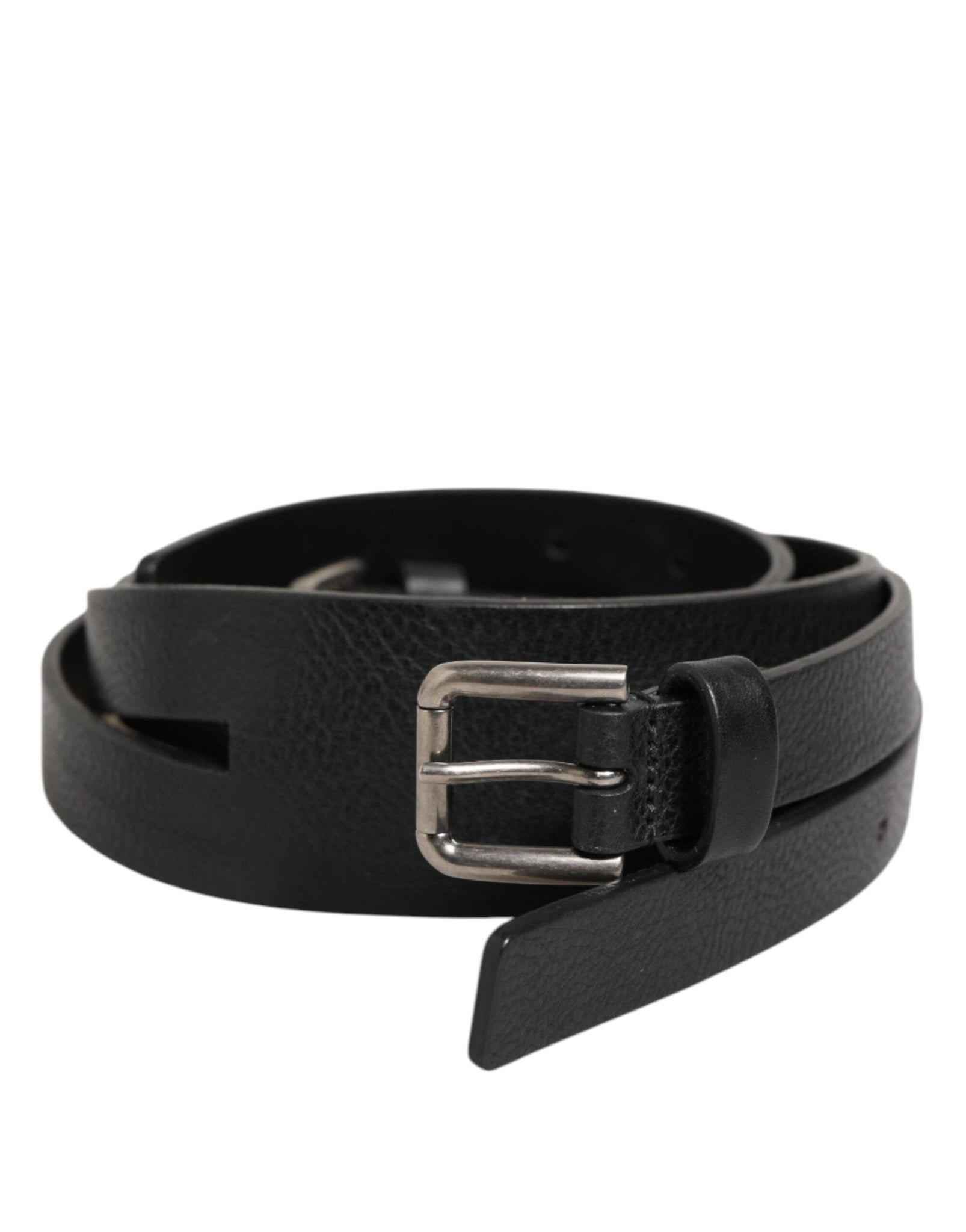 Dolce & Gabbana Black Double Strap Leather Gold Buckle Belt – 90 cm / 36 Inches par Dolce & Gabbana | Disponible sur Sandy Store ByNet