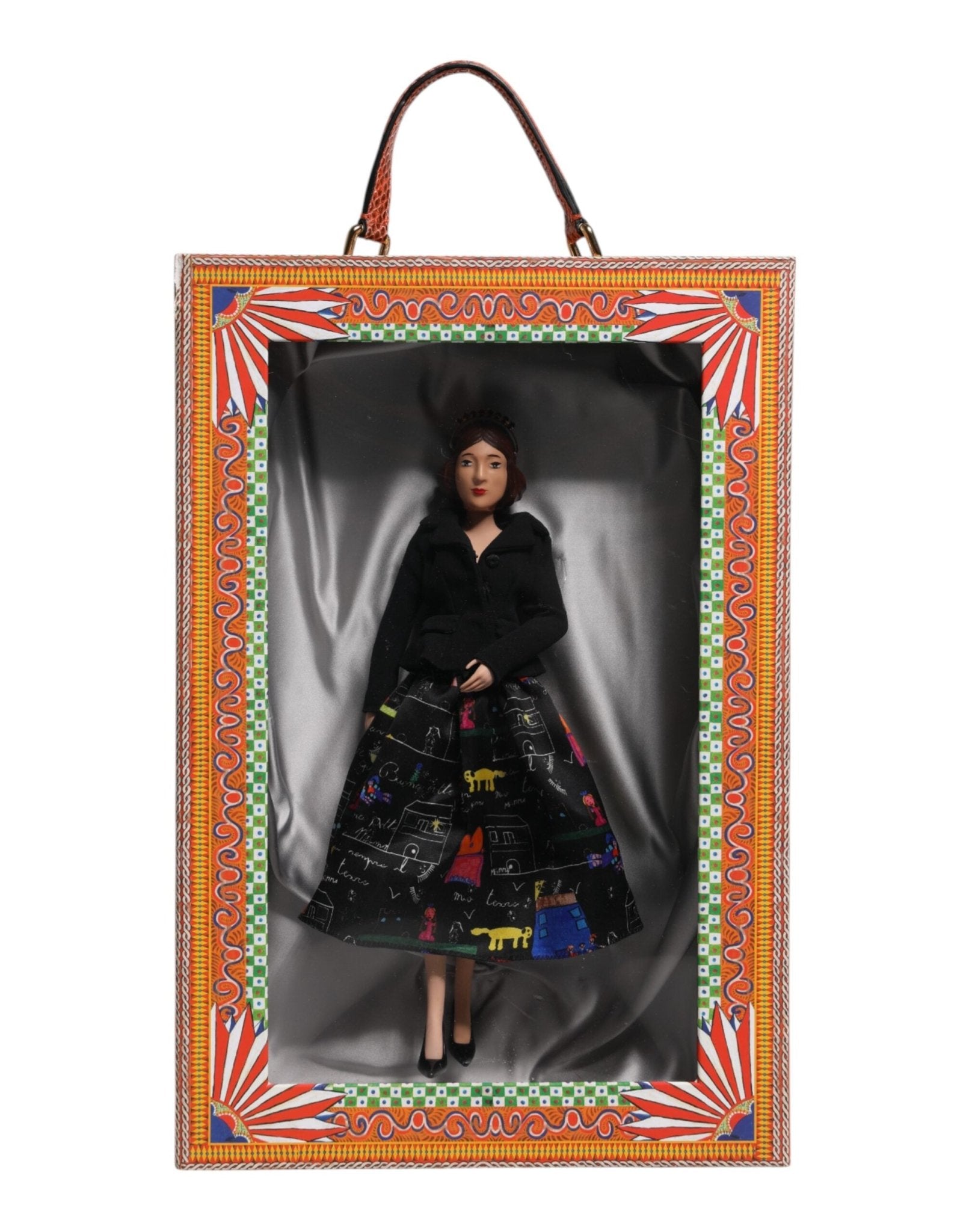 Dolce & Gabbana Black Dress Ceramic Porcelain Fashion Leather Sicily Dolls – par Dolce & Gabbana | Disponible sur Sandy Store ByNet