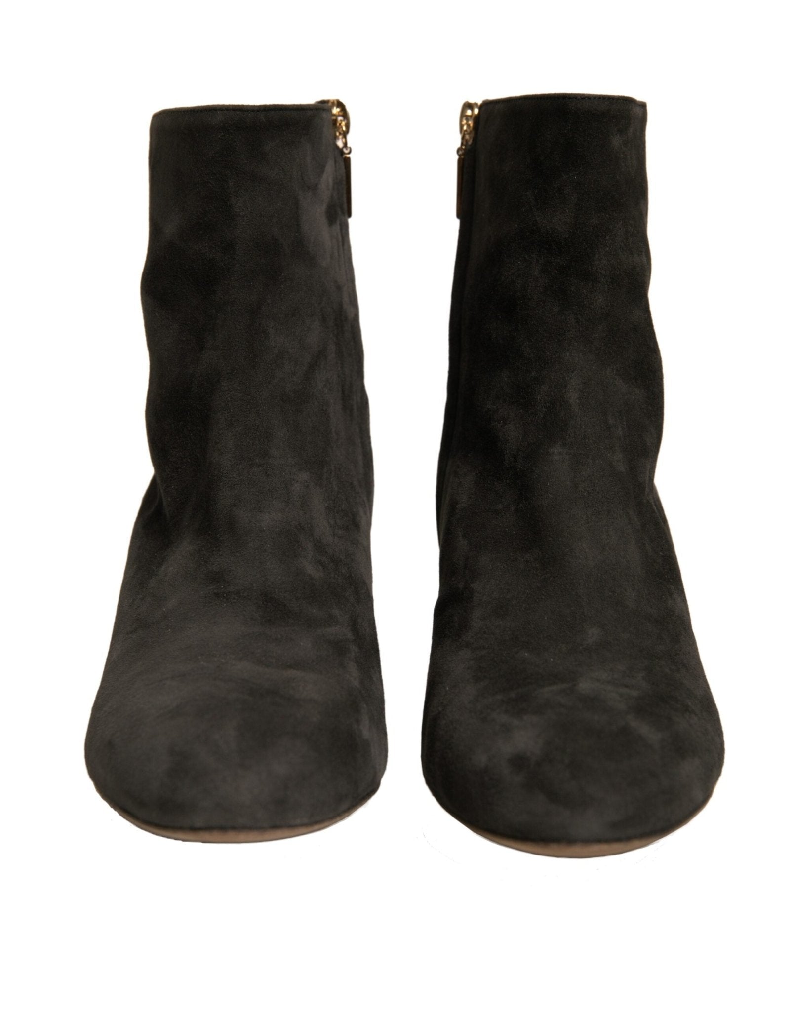 Dolce & Gabbana Black Embellished Heel Ankle Boots Shoes - Sandy Store ByNet