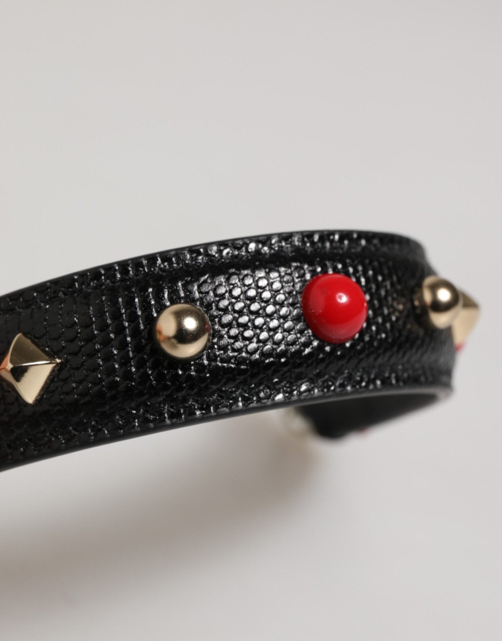 Dolce & Gabbana Black Embellished Leather Bag Handle Women Shoulder Strap – par Dolce & Gabbana | Disponible sur Sandy Store ByNet