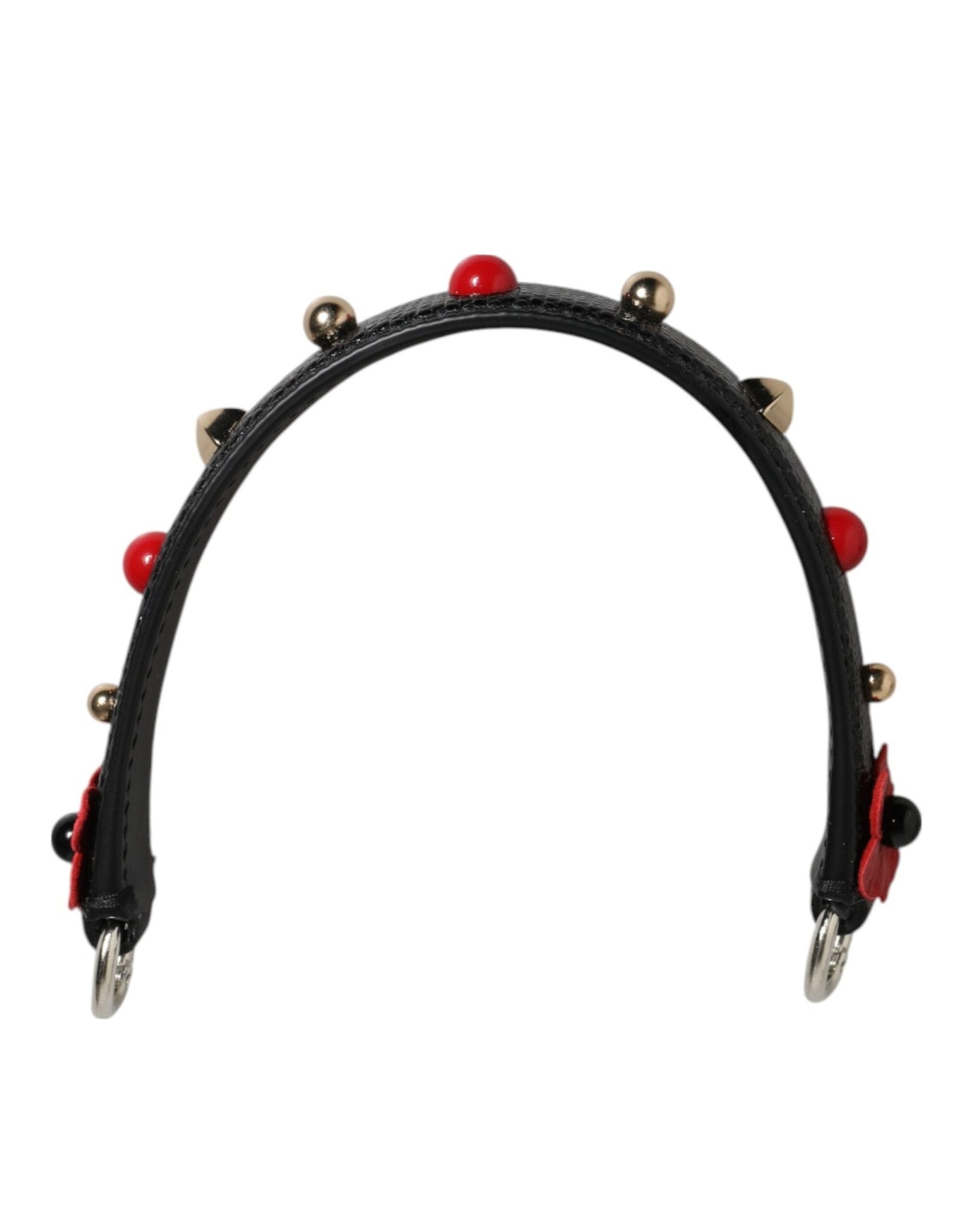 Dolce & Gabbana Black Embellished Leather Bag Handle Women Shoulder Strap – par Dolce & Gabbana | Disponible sur Sandy Store ByNet