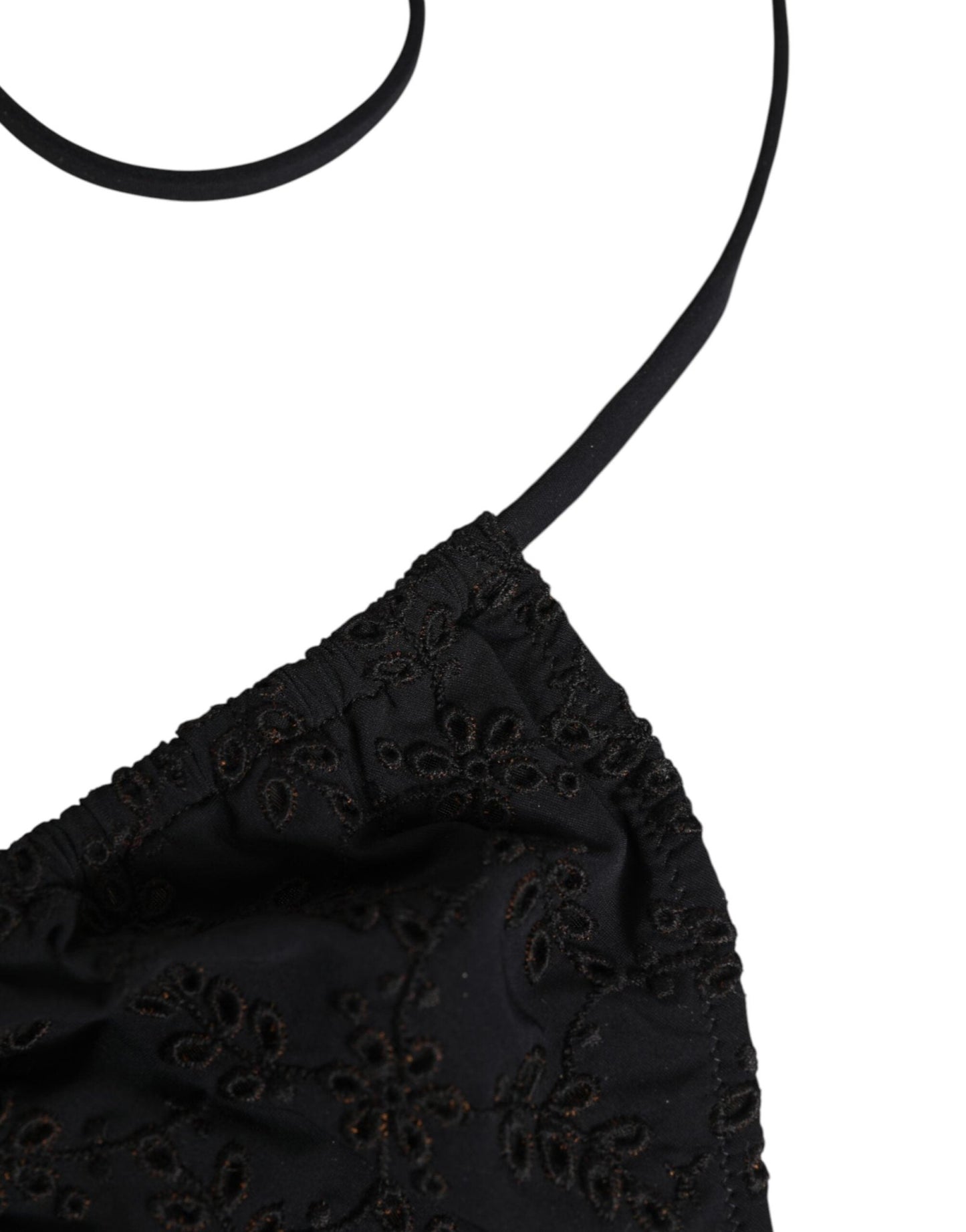 Dolce & Gabbana Black Embroidered Triangle Swimwear Underwear – IT2 | S par Dolce & Gabbana | Disponible sur Sandy Store ByNet