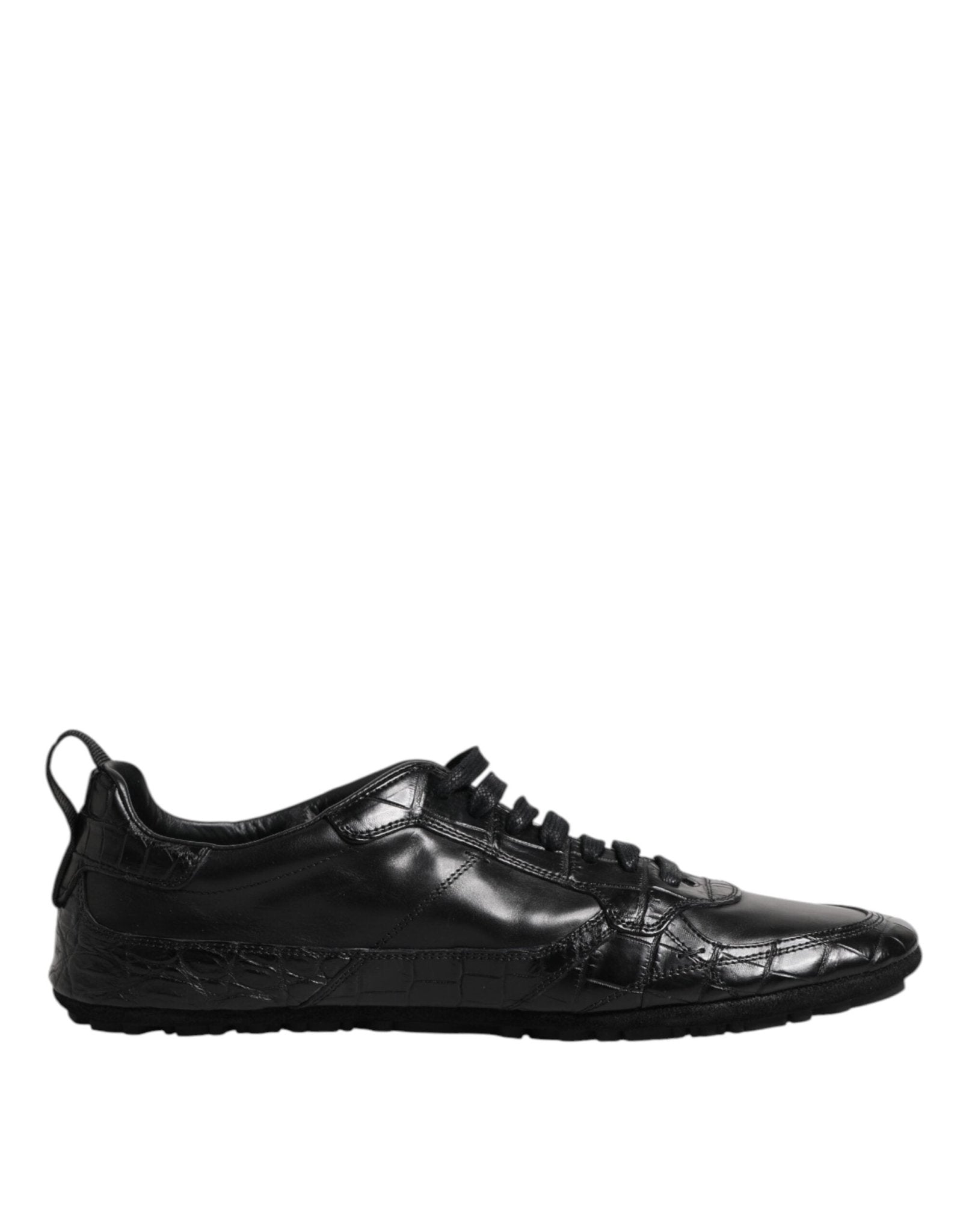 Dolce & Gabbana Black Exotic Leather Low Top Sneakers Shoes – EU39/US6 par Dolce & Gabbana | Disponible sur Sandy Store ByNet
