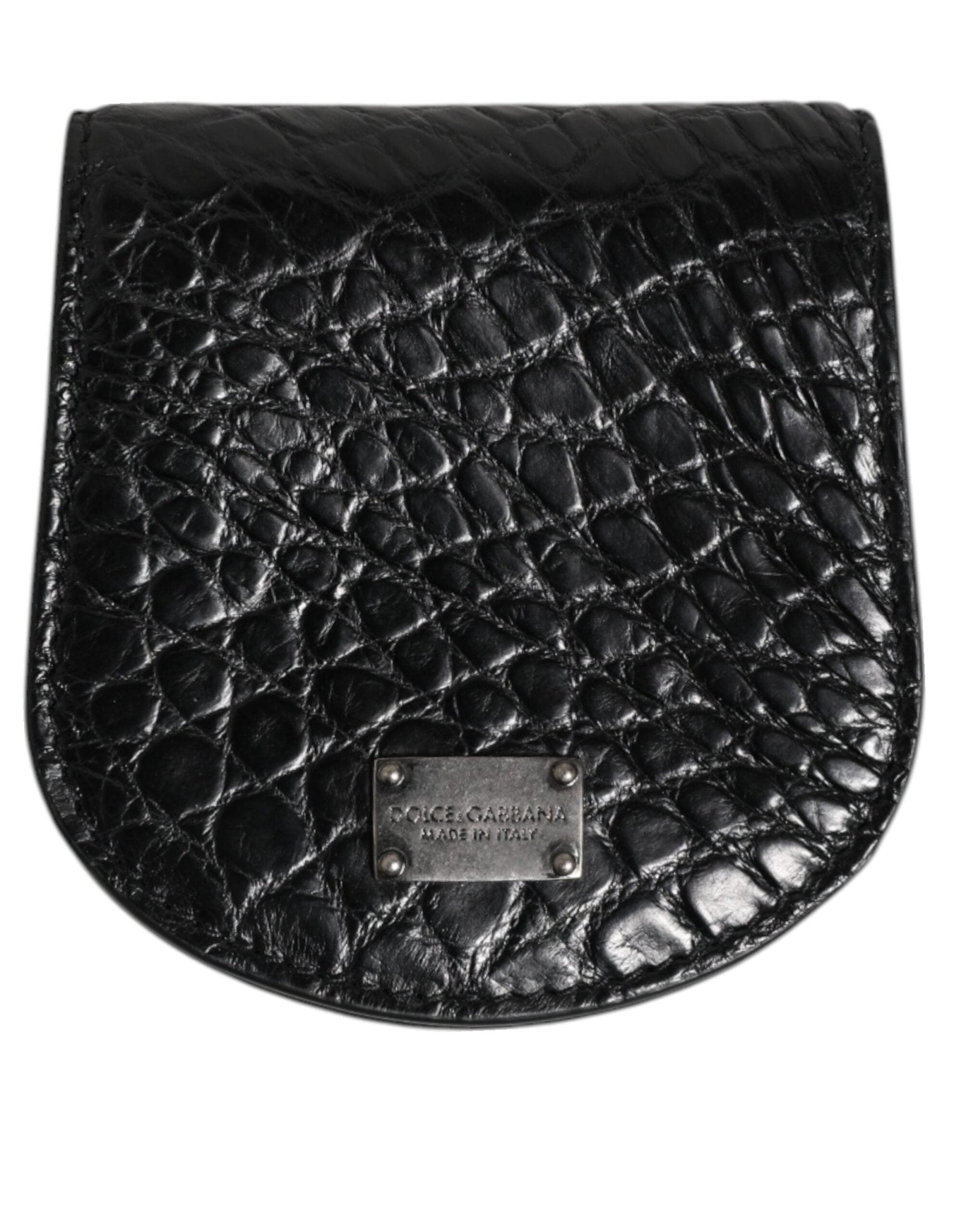 Dolce & Gabbana Black Exotic Skin Coin Condom Case Holder Pocket Wallet – par Dolce & Gabbana | Disponible sur Sandy Store ByNet