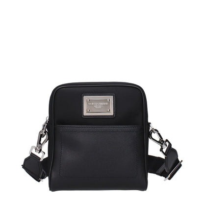 Dolce & Gabbana Black Fabric Crossbody Bags – par Dolce & Gabbana | Disponible sur Sandy Store ByNet