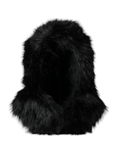 Dolce & Gabbana Black Faux Fur Whole Head Wrap Hat – 57 cm|S par Dolce & Gabbana | Disponible sur Sandy Store ByNet