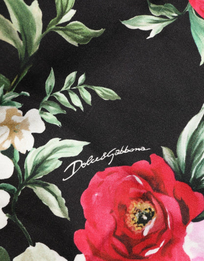 Dolce & Gabbana Black Floral Cotton Dress Formal Trouser Pants – IT48 | M par Dolce & Gabbana | Disponible sur Sandy Store ByNet
