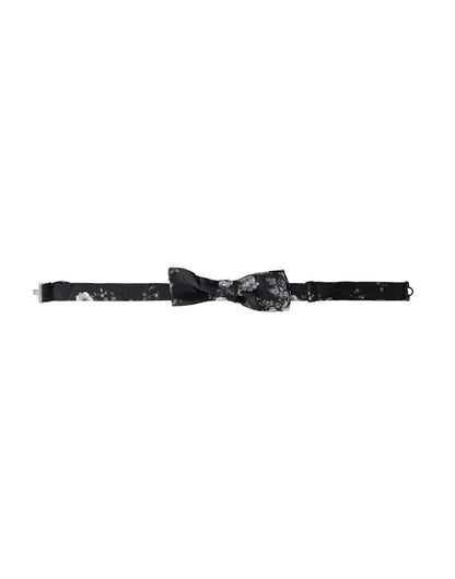 Dolce & Gabbana Black Floral Fantasy Adjustable Neck Men Bow Tie – par Dolce & Gabbana | Disponible sur Sandy Store ByNet