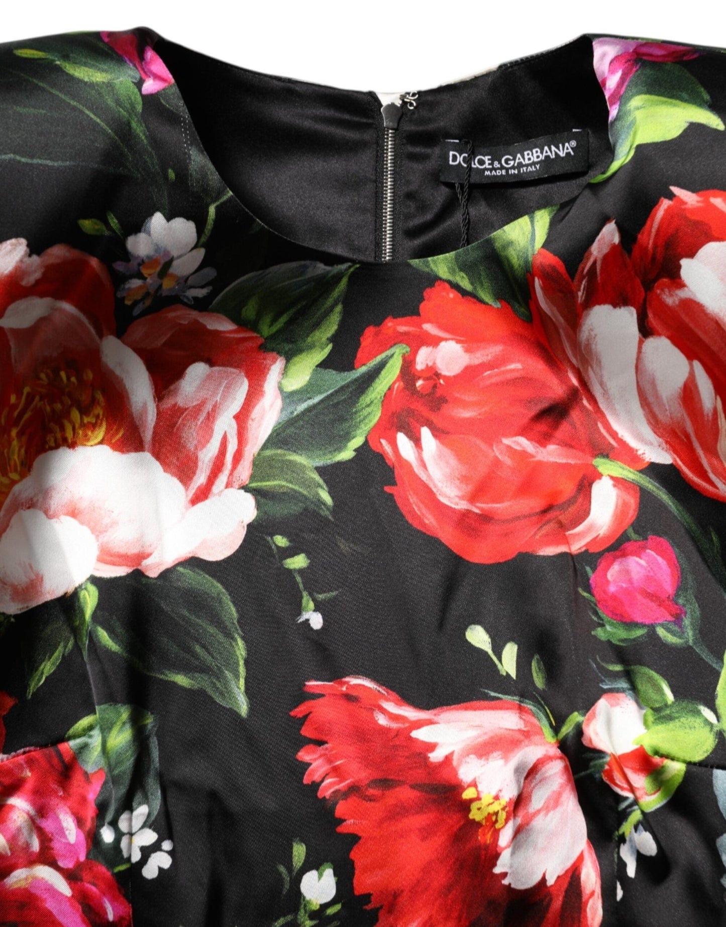 Dolce & Gabbana Black Floral Fiori Pittorici Mini Bodycon Dress – IT36|XXS par Dolce & Gabbana | Disponible sur Sandy Store ByNet