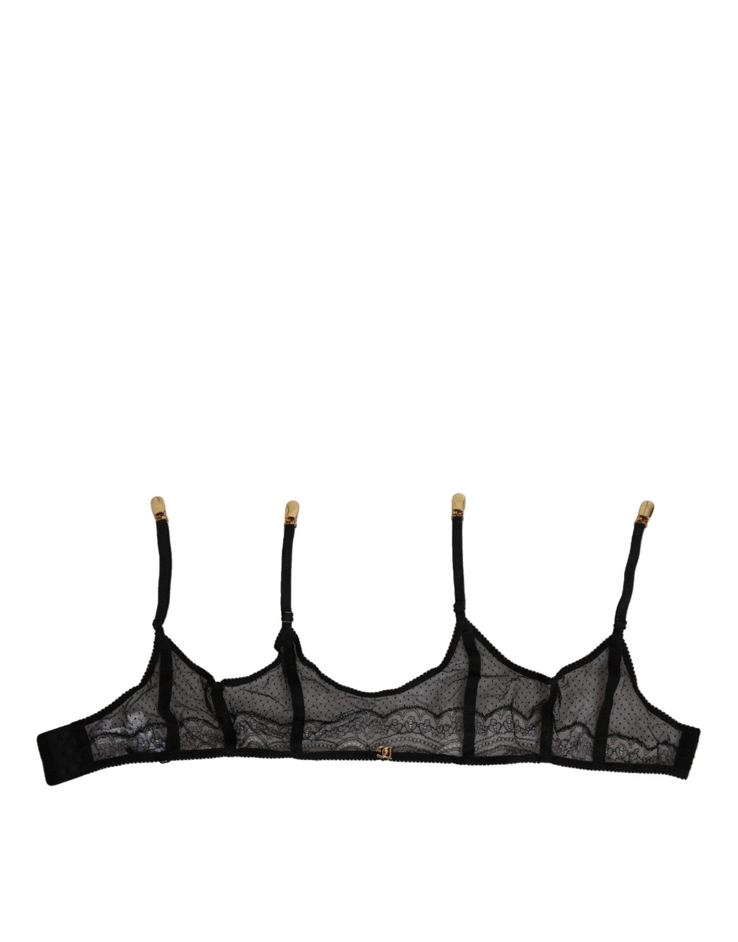 Dolce & Gabbana Black Floral Lace Nylon Strap Garter Underwear – IT2 | S par Dolce & Gabbana | Disponible sur Sandy Store ByNet