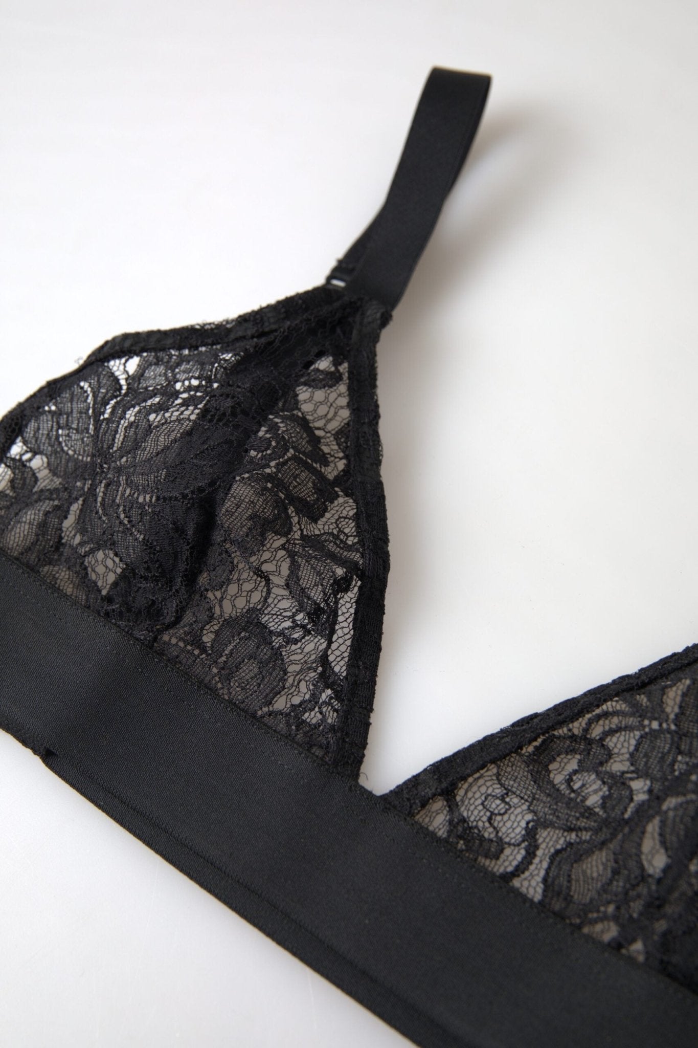 Dolce & Gabbana Black Floral Lace Nylon Stretch Bra Underwear – IT40|S par Dolce & Gabbana | Disponible sur Sandy Store ByNet