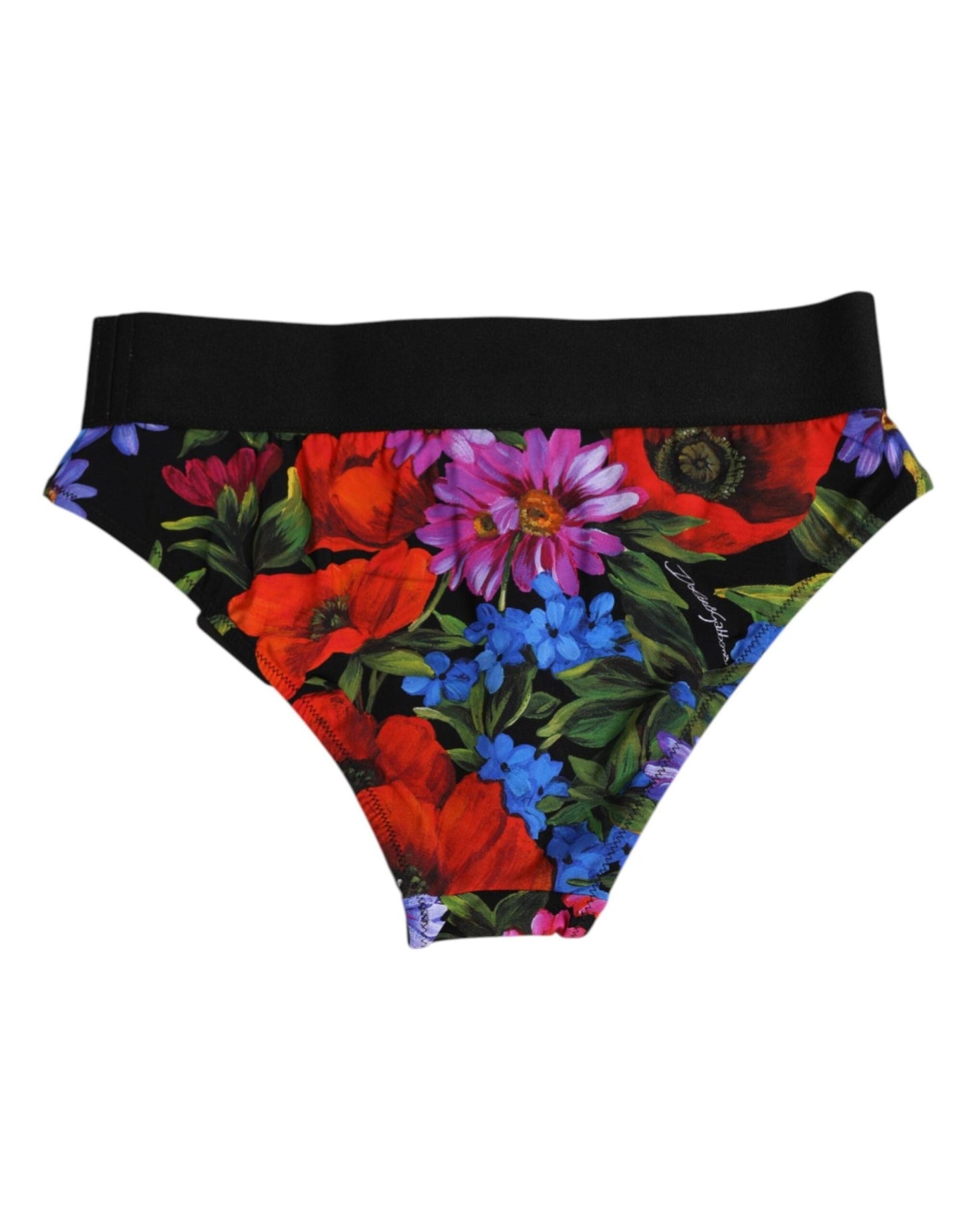 Dolce & Gabbana Black Floral Print High Waist Panty Underwear – IT1 | XS par Dolce & Gabbana | Disponible sur Sandy Store ByNet