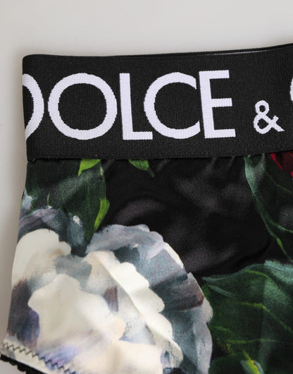 Dolce & Gabbana Black Floral Print High Waist Panty Underwear – IT1 | XS par Dolce & Gabbana | Disponible sur Sandy Store ByNet