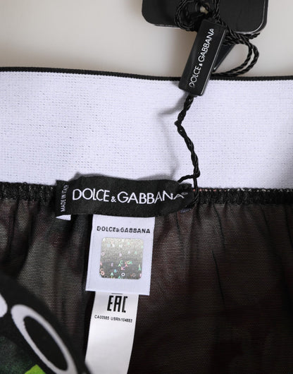 Dolce & Gabbana Black Floral Print High Waist Panty Underwear – IT1 | XS par Dolce & Gabbana | Disponible sur Sandy Store ByNet