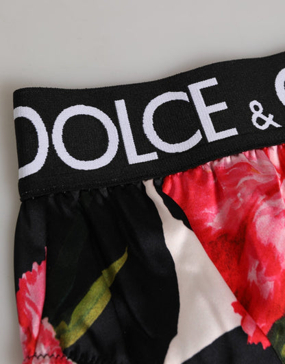 Dolce & Gabbana Black Floral Print High Waist Panty Underwear – IT2 | S par Dolce & Gabbana | Disponible sur Sandy Store ByNet