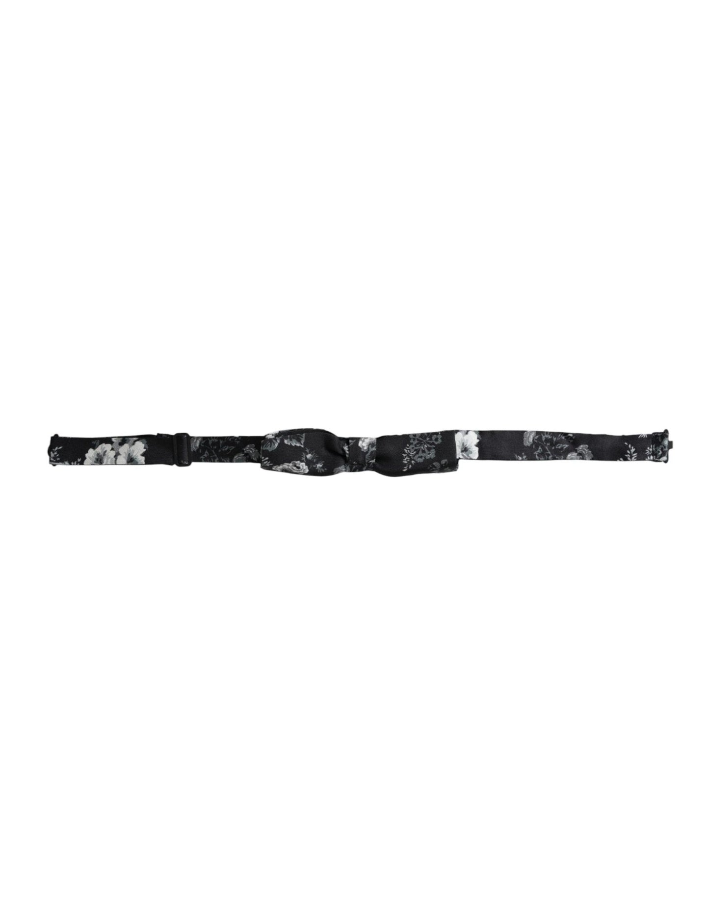 Dolce & Gabbana Black Floral Silk Adjustable Neck Men Bow Tie – par Dolce & Gabbana | Disponible sur Sandy Store ByNet