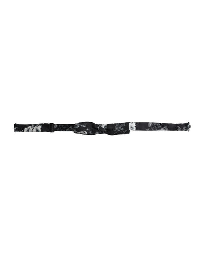 Dolce & Gabbana Black Floral Silk Adjustable Neck Men Bow Tie – par Dolce & Gabbana | Disponible sur Sandy Store ByNet