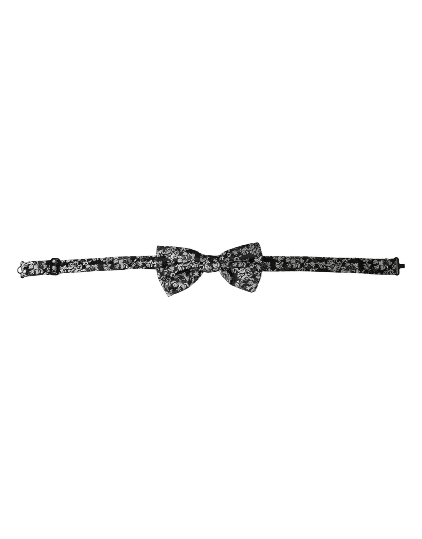 Dolce & Gabbana Black Floral Silk Adjustable Neck Men Bow Tie – par Dolce & Gabbana | Disponible sur Sandy Store ByNet