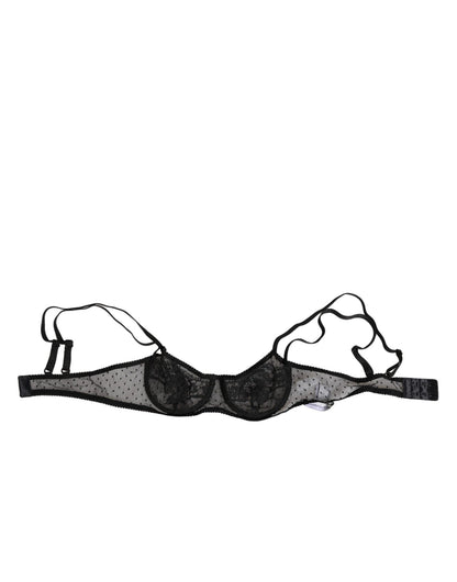 Dolce & Gabbana Black Floral Underwired Balconette Bra Underwear – IT2 | S par Dolce & Gabbana | Disponible sur Sandy Store ByNet