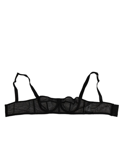 Dolce & Gabbana Black Floral Underwired Balconette Bra Underwear – IT2 | S par Dolce & Gabbana | Disponible sur Sandy Store ByNet