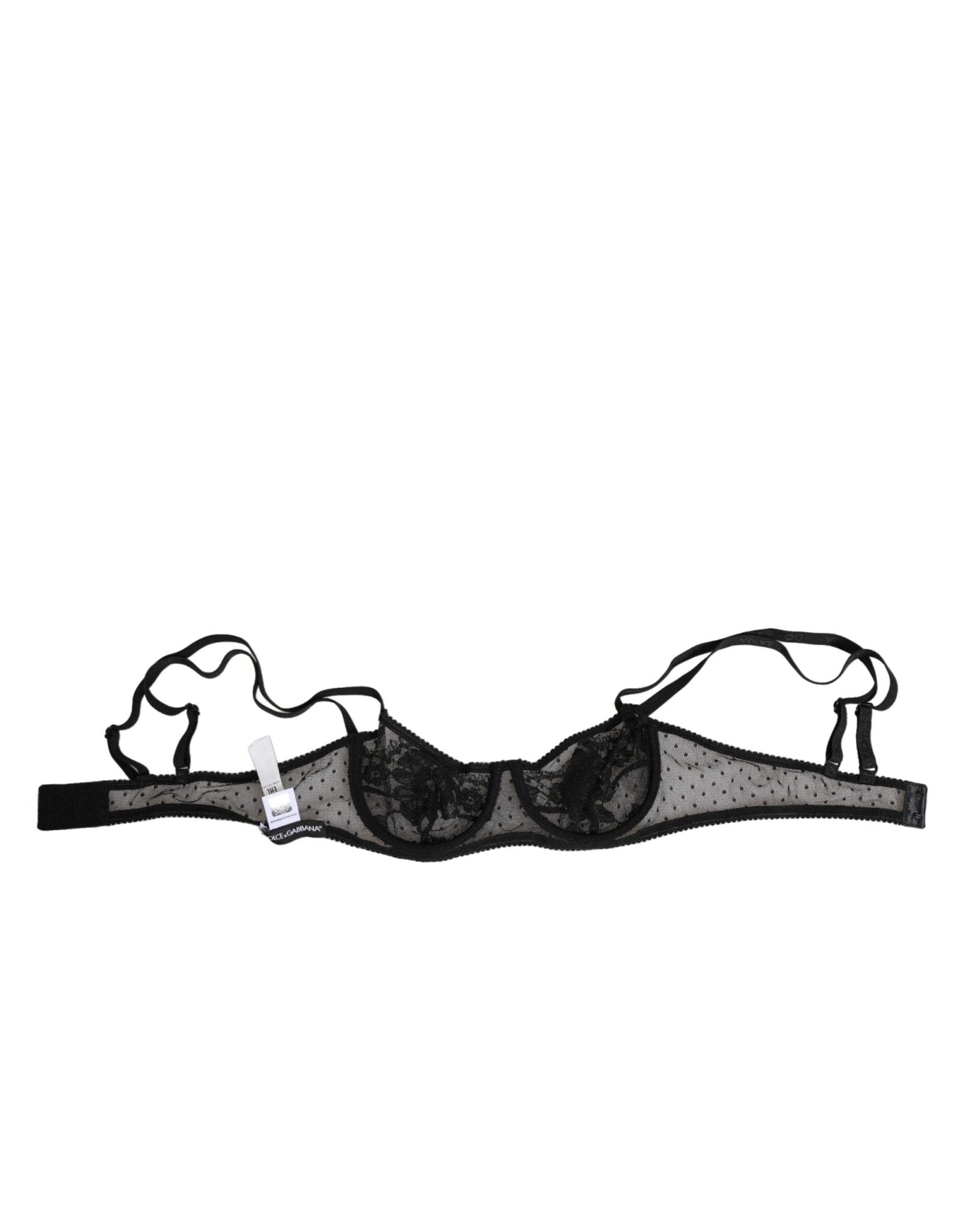 Dolce & Gabbana Black Floral Underwired Balconette Bra Underwear – IT2 | S par Dolce & Gabbana | Disponible sur Sandy Store ByNet
