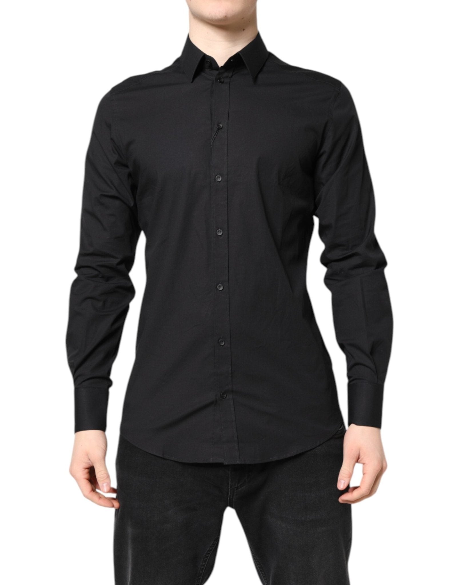 Dolce & Gabbana Black GOLD Cotton Dress Formal Shirt – IT39 | S par Dolce & Gabbana | Disponible sur Sandy Store ByNet