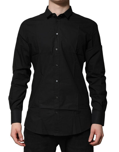 Dolce & Gabbana Black GOLD Long Sleeves Dress Formal Shirt – IT39 | S par Dolce & Gabbana | Disponible sur Sandy Store ByNet