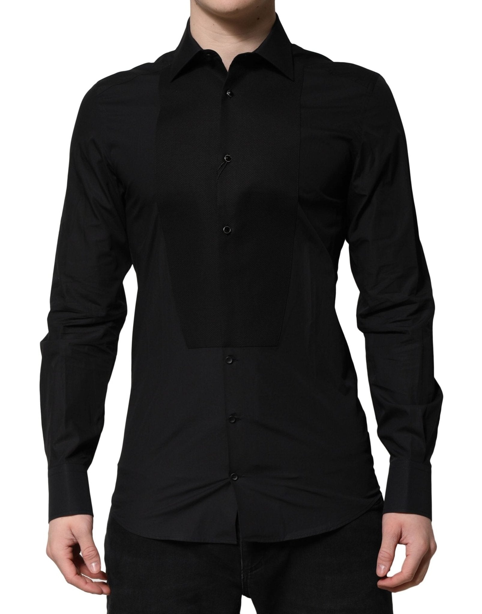 Dolce & Gabbana Black GOLD Long Sleeves Dress Formal Shirt – IT39 | S par Dolce & Gabbana | Disponible sur Sandy Store ByNet