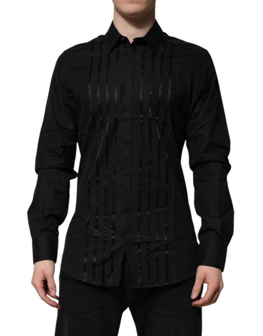 Dolce & Gabbana Black GOLD Long Sleeves Men Formal Dress Shirt – IT41 | L par Dolce & Gabbana | Disponible sur Sandy Store ByNet