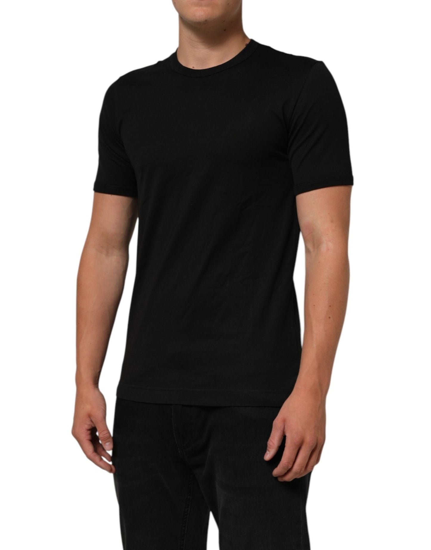 Dolce & Gabbana Black Goodluck 2021 Cotton Crew Neck T-shirt – IT48 | M par Dolce & Gabbana | Disponible sur Sandy Store ByNet