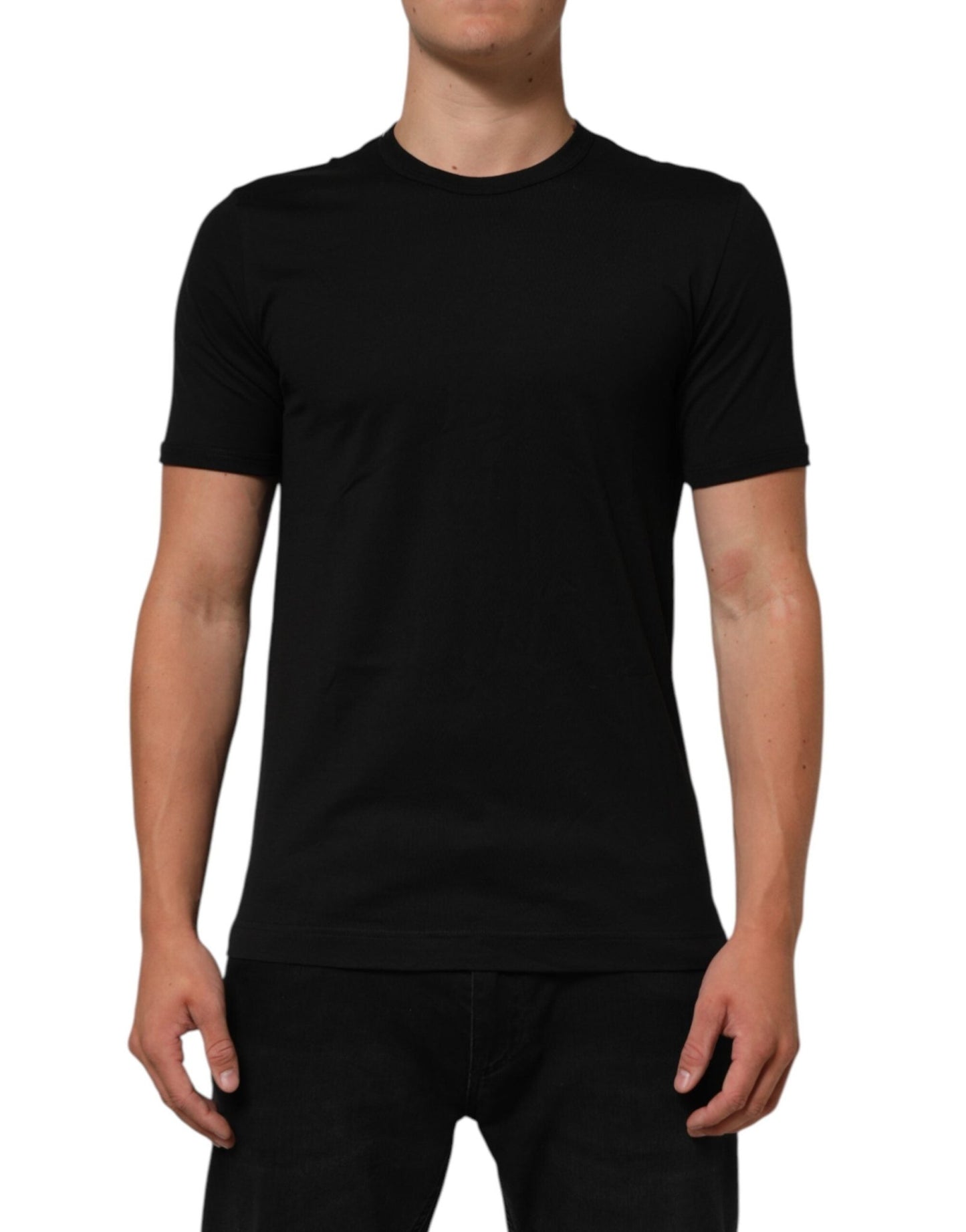 Dolce & Gabbana Black Goodluck 2021 Cotton Crew Neck T-shirt – IT48 | M par Dolce & Gabbana | Disponible sur Sandy Store ByNet
