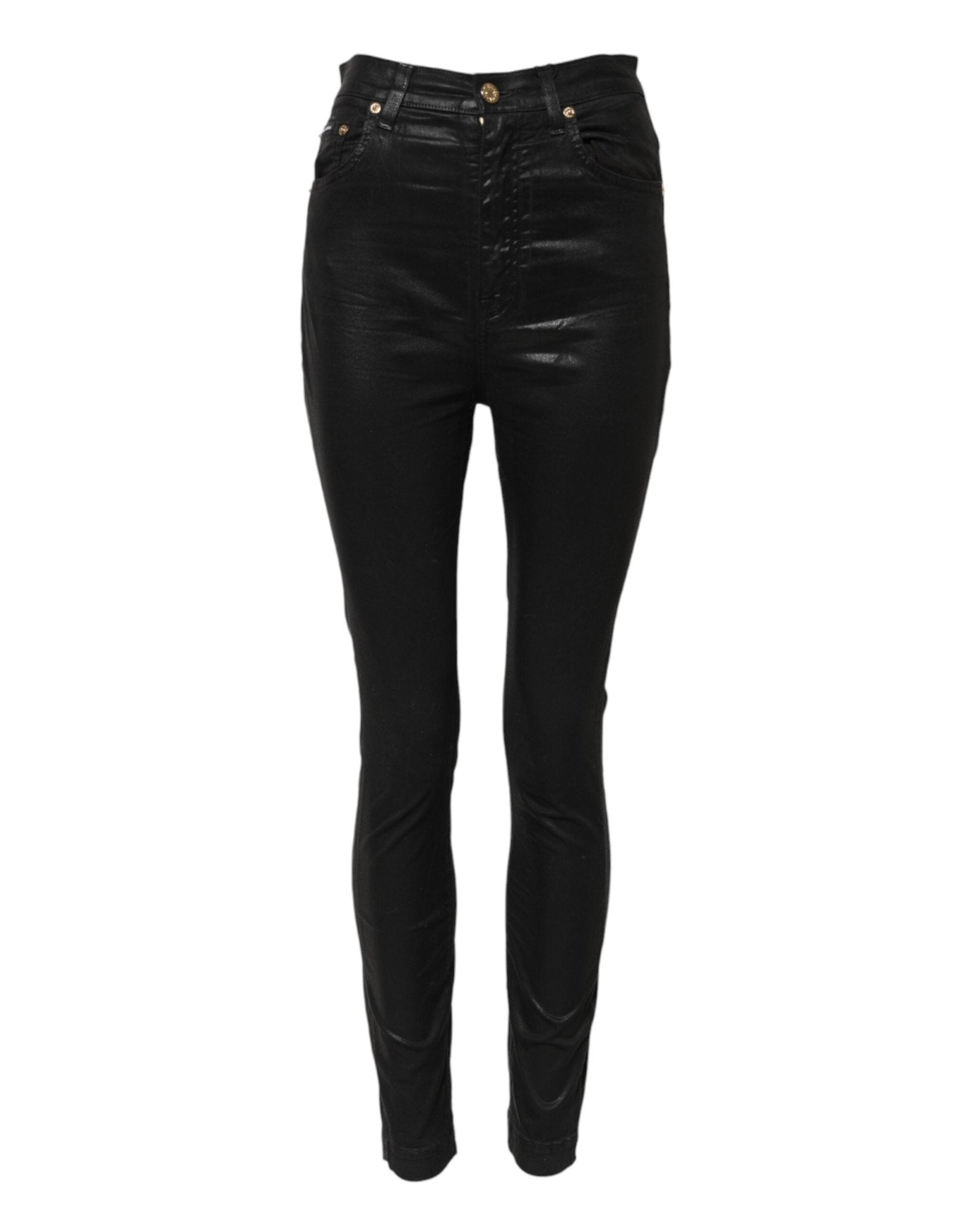 Dolce & Gabbana Black GRACE High Waist Skinny Denim Jeans – IT38 | XS par Dolce & Gabbana | Disponible sur Sandy Store ByNet