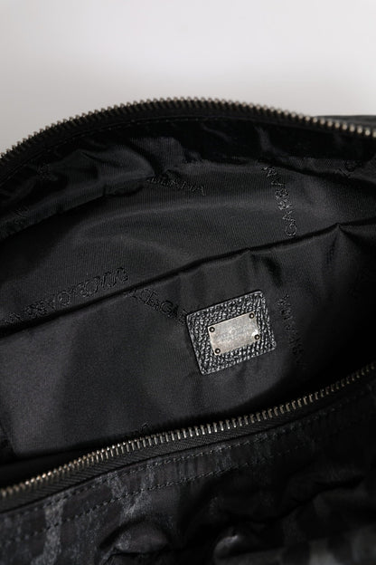 Dolce & Gabbana Black Gray Leopard DG Logo Belt Waist Fanny Pack Bag - Sandy Store ByNet